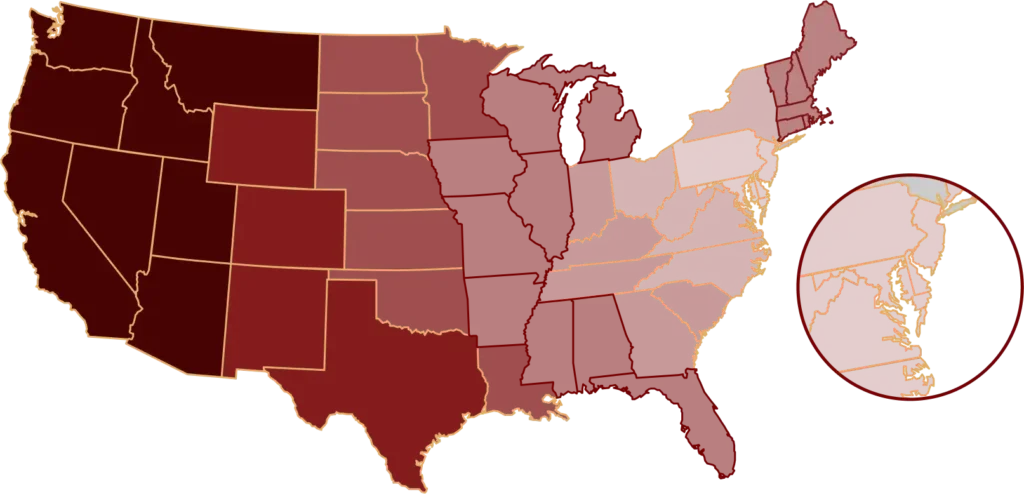 shipping map